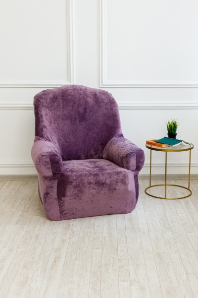 Чехол на кресло "Велюр" - Фиолетовый