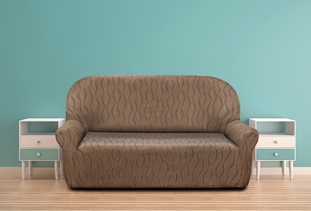  Чехол на трехместный диван "Тоскана" - коричневый