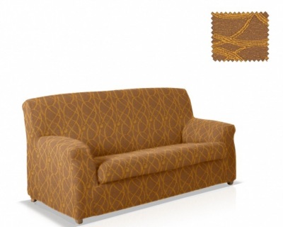 Чехол на трехместный диван "Picasso" - коричневый