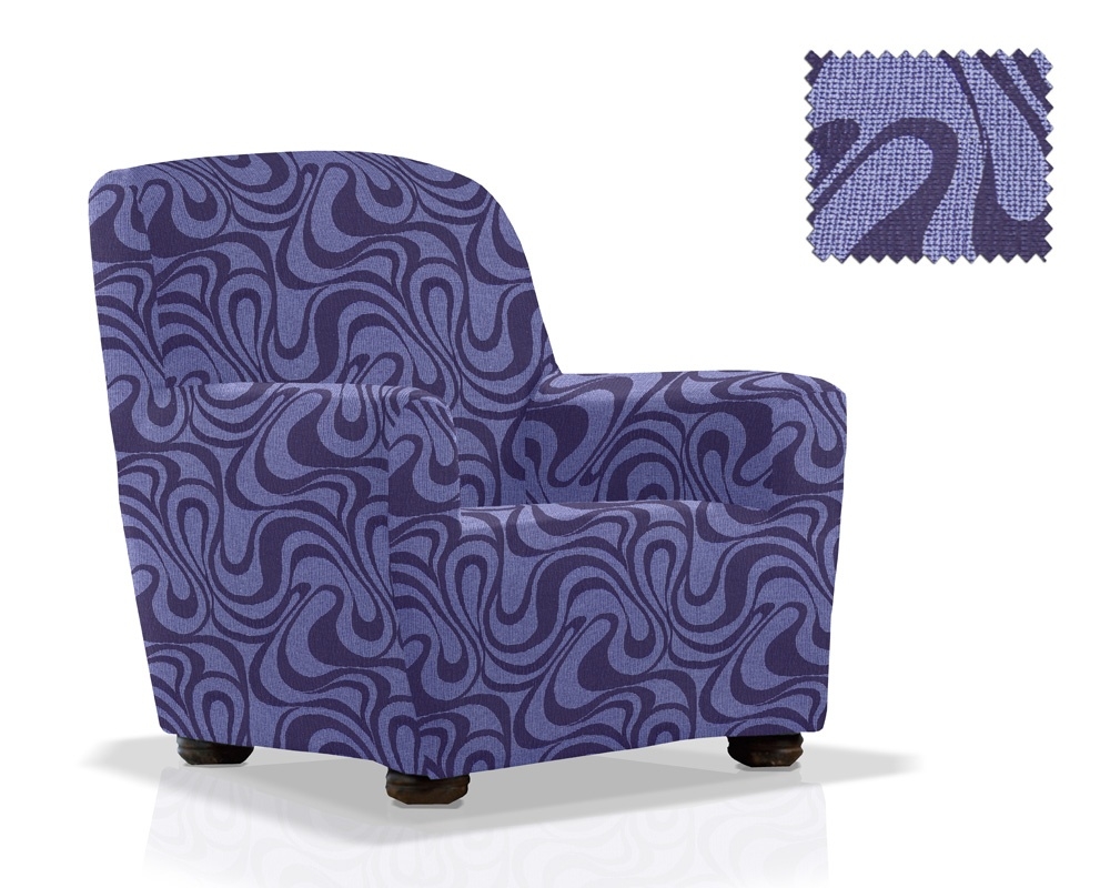 Чехол на кресло серии Данубио синий