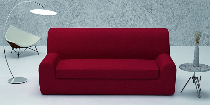 Чехол на трехместный диван "Zafiro (Сапфиро)" - Красный